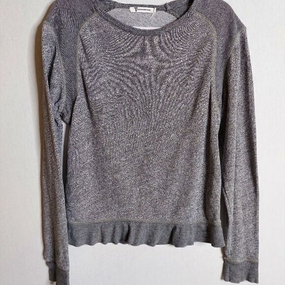 T by Alexander Wang Gray Cotton Pullover - Picture 11 of 11